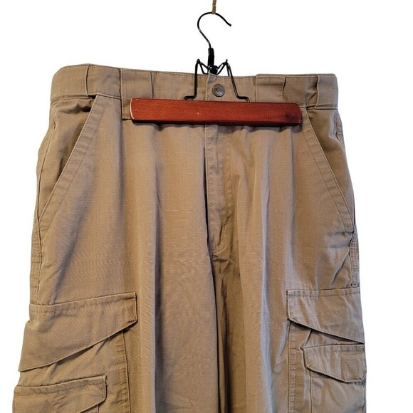 Tru Spec Original Tactical Pants Mens Cargo Dark Kahki 30X30 - Picture 3 of 13